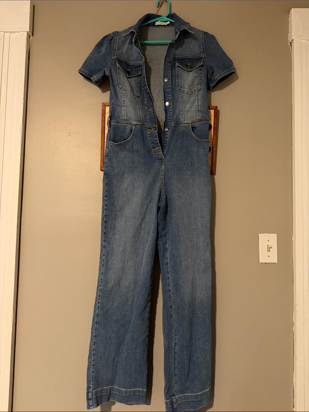 Women's Blue Denim Jumpsuit Jeans
